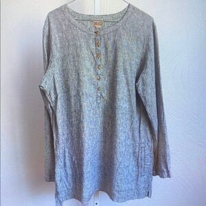 Denim&Co Blue Long Sleeve Women's Top